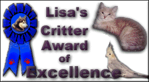 Lisa's Critters Award