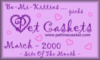 Petline Casket - March and April 2000 Site of the Month'