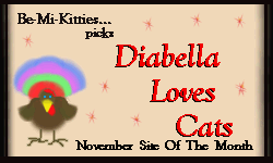 Diabella Love's Cats November's Site