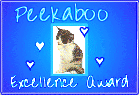 Peekaboo Excellence Award (no longer at given addy)